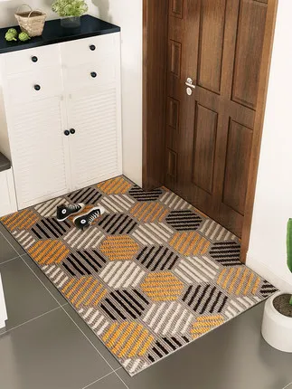 

Non-Slip Honeycomb Floor Mat, Door Decorative Carpet, Rubber Sole, High Quality