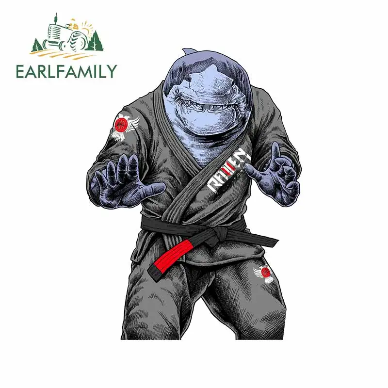 EARLFAMILY 13cm for Jiu-Jitsu Monster Blue Waterproof Car Stickers Laptop Refrigerator Decal Bumper Personality Graphics