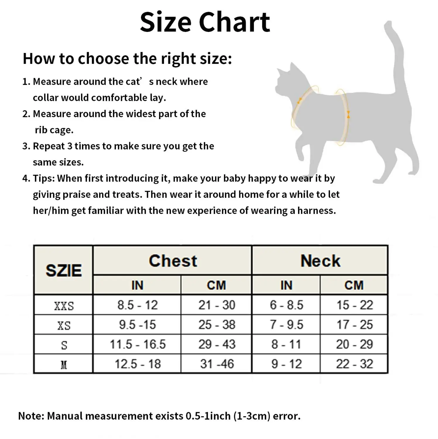 Chest Harness For Cat Anti-Escape Small Cat Harness Vest Soft Mesh liner Adjustable Cat Vest Harness With Reflective Strap Colla