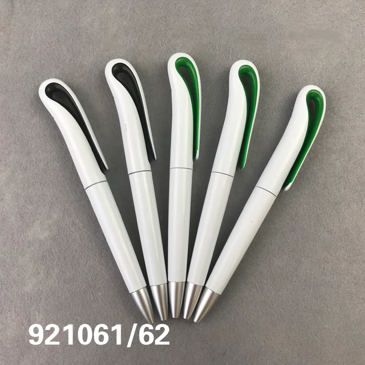 

Free Shipping 100PCS/LOT Low Price Wholesale Ballpoint Pen Customized Logo Heat Transfer Blank White Pen