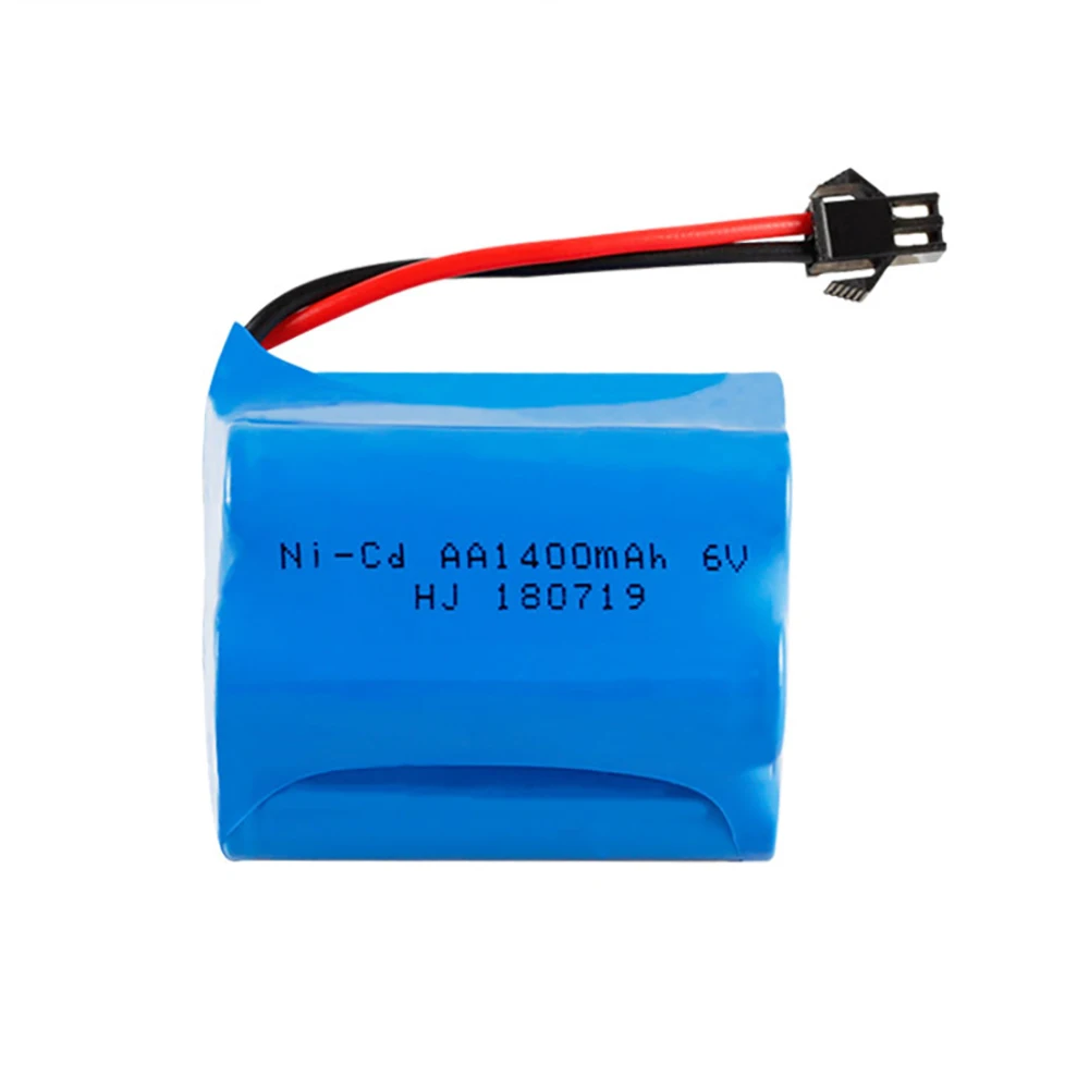 6 فولت 1400mah Ni-CD بطارية قابلة للشحن ل Rc اللعب سيارات الدبابات القطارات الروبوتات قوارب البنادق بطاريات جزء AA NiCD 6 فولت 1400mAh بطارية