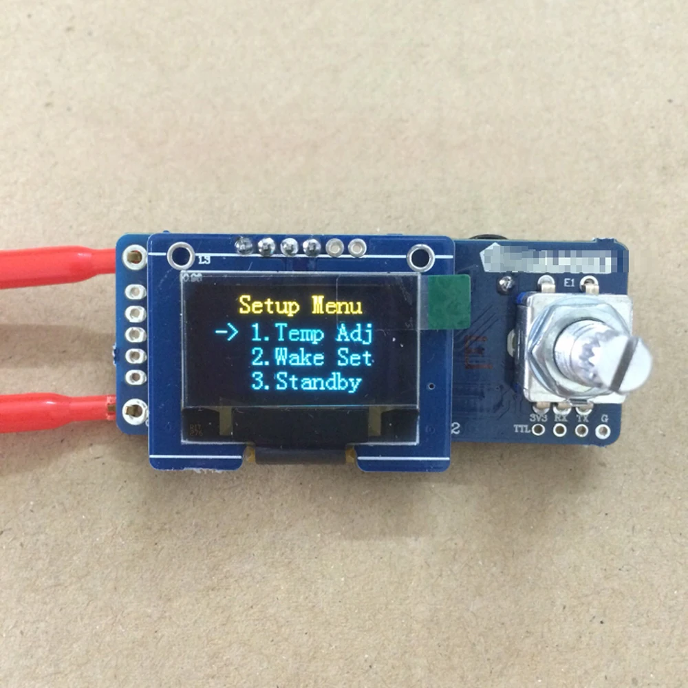 Painel de controle Oled T12 Estação de soldagem com display digital STC Dormancy automática e painel de controle de acordar