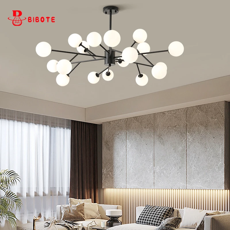 

Modern Gold Black Chandelier Ceiling Chandeliers For Living Room Bedroom Kitchen Lamp G9 Lights Fixtures Lustre Indoor Lighting