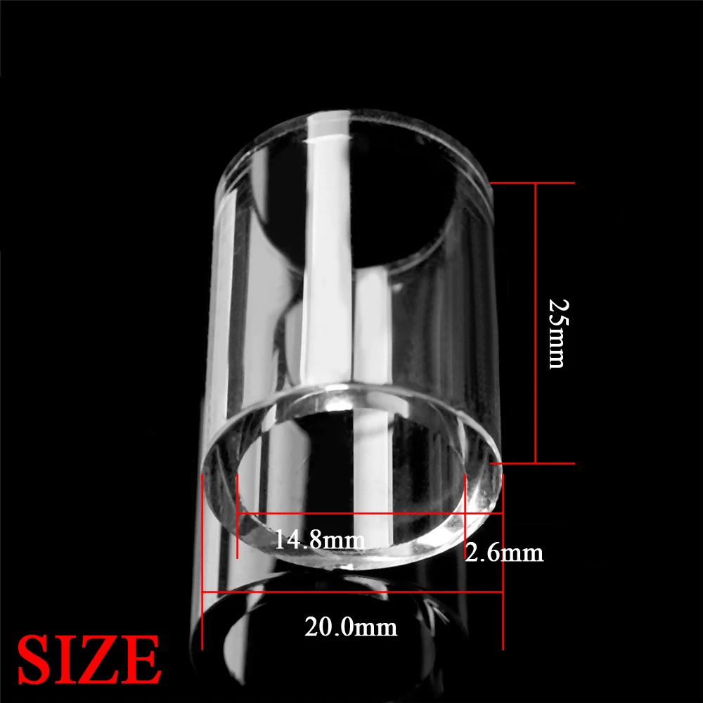 #10 klar Hohe Temperatur Schweißen Stubby Gas Objektiv Glas Tasse Für Tig WP17 WP18 WP26 Taschenlampe Schweißen Zubehör – Detail 2