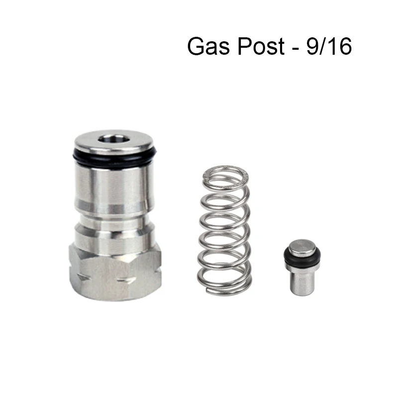 Ball Lock Post Cornelius Type Ball Lock Keg Post, Stainless Steel Poppets and Springs Gas Liquid Post with Thread 19/32\