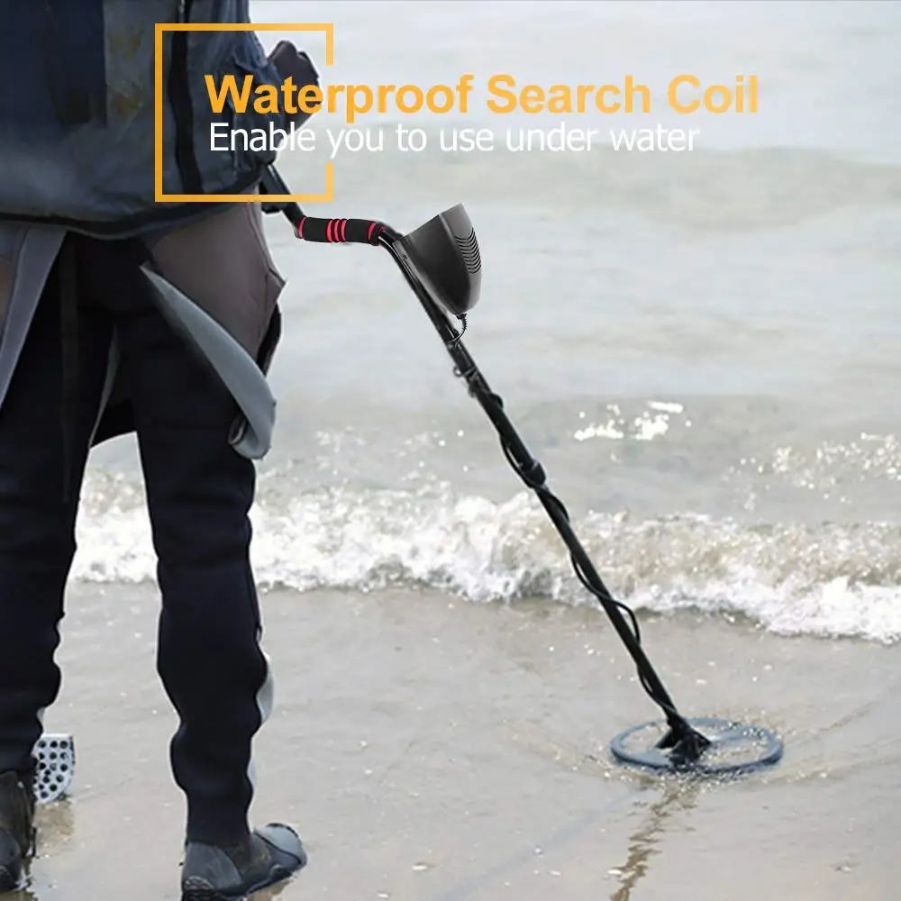 High Accuracy Metal Detector for Adults and Kids, LCD Display, Waterproof Search Coil, Pinpoint Function, DISC Mode, MD-3028