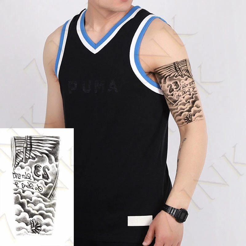 Waterproof Temporary Tattoo Sticker Large Size Cool Eagle Hawk Falcon Arm Tatoo Water Transfer Fake Flash Tatto for Man Women