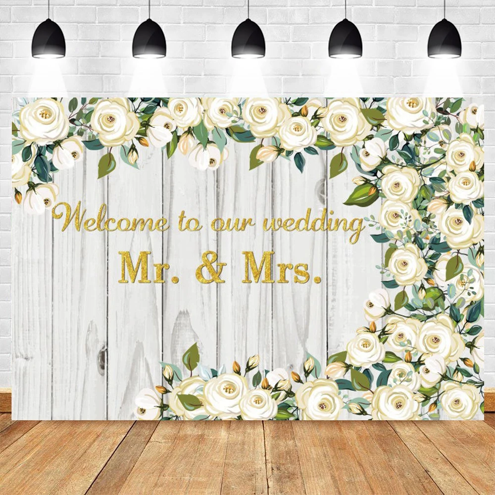 

Yeele Marriage Anniversaire Backdrop Wedding Ceremony Wood Planks Background Valentine's Day Photography Photo Studio Photophone