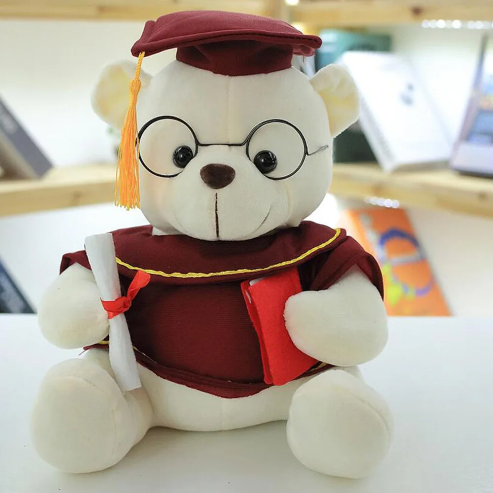 

Dr. Bear Graduation Commemorative Birthday Christmas Gift Children Stuffed Plush Toy