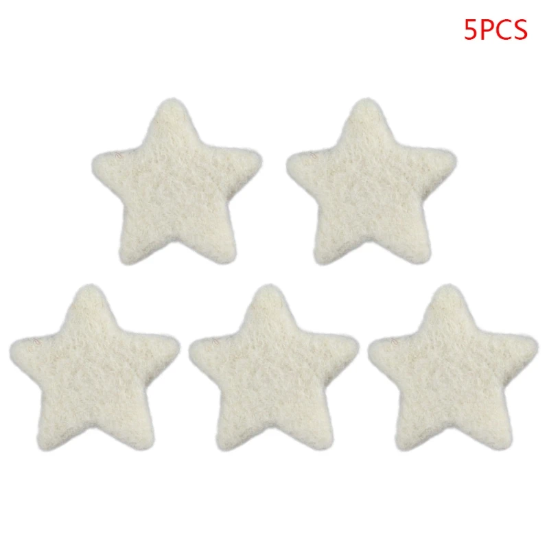 2024 New 5Pcs Newborn Photography Props Baby Wool Felt Stars Photo Shooting Accessories