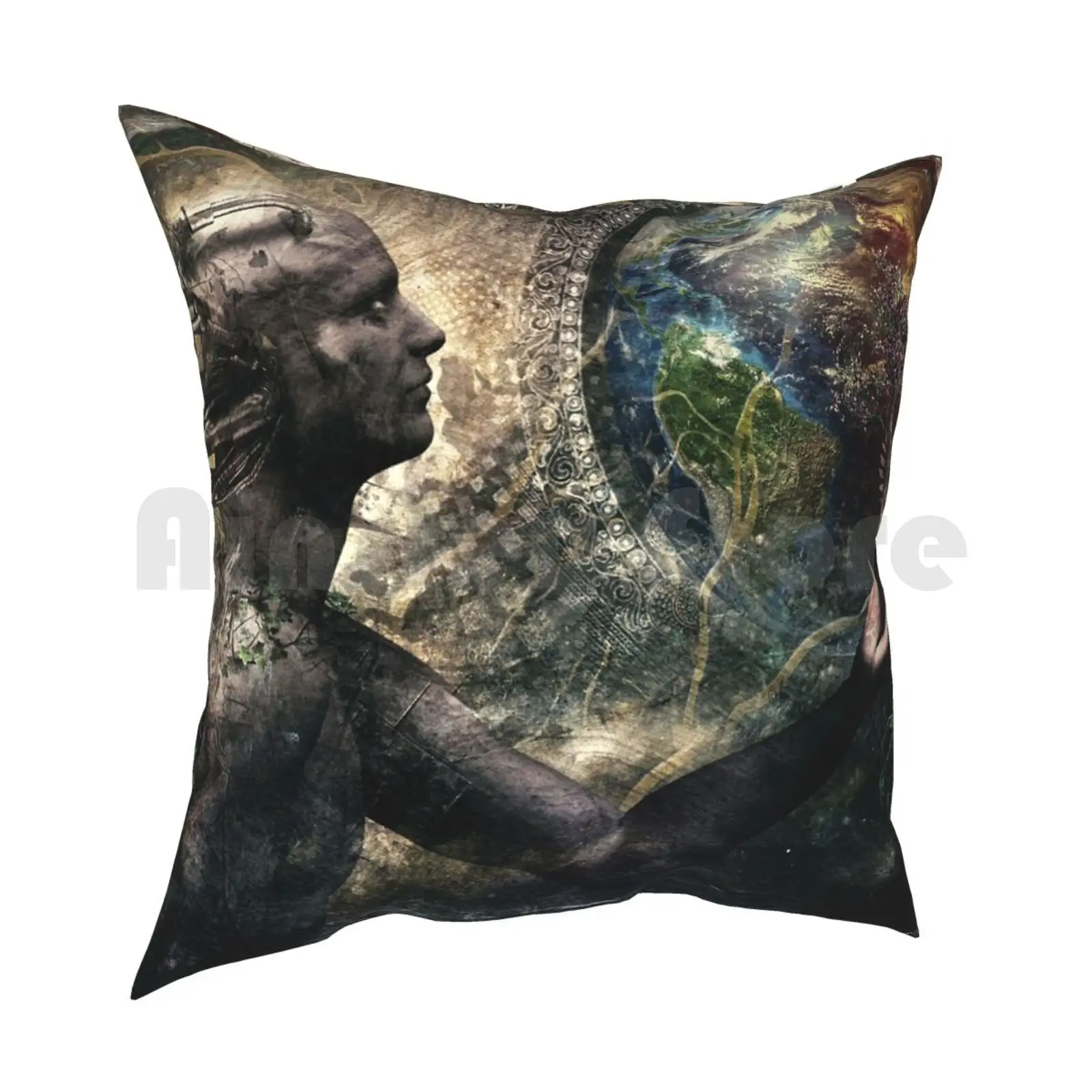 Born Of , Soul Sphere Crop Pillow Case Printed Home Soft Throw Pillow Cameron Gray Grey Born Of Graphic Design Album