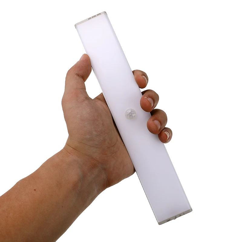 PIR Lampu Sensor Gerak Lemari Pakaian Lampu Malam USB Isi Ulang LED Lampu Tempat Tidur Lemari untuk Dapur Lampu Dinding Dalam Ruangan