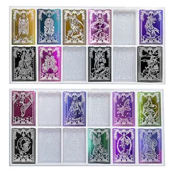 Tarot Card Resin Mold Silicone Mold for Resin Casting Epoxy Molds for DIY Personalized Tarots Card Games Resin Jewelry