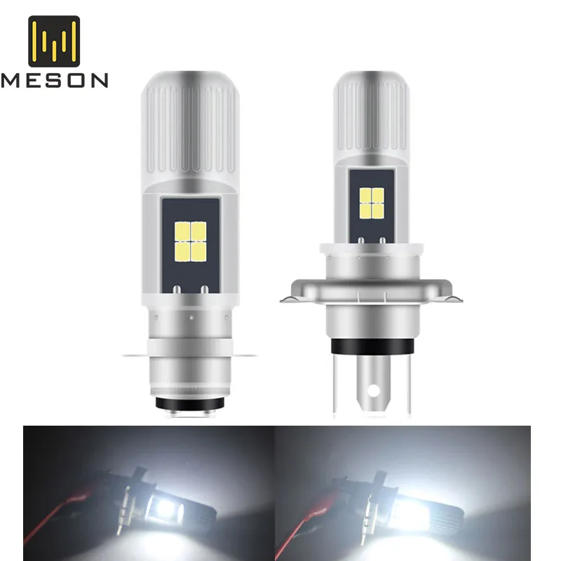 P15D H6M LED H4 Motor led Motorcycle Headlight Lamp Scooter Motorbike Hi/Low 2835smd 3W CanbusFog Light Motorcycle Access 12V