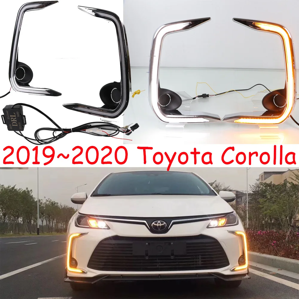 2019~2020year for Toyota Corolla daytime light Altis Auris car accessories LED DRL headlight for Corolla fog light