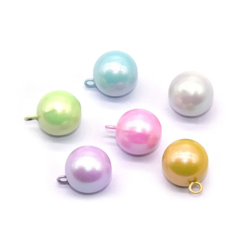 

10pcs 17MM Colorful Round Close Twinkle Jingle Bells Good Luck Charm Pendant Holiday Decor Accessories Jewelry Craft Findings