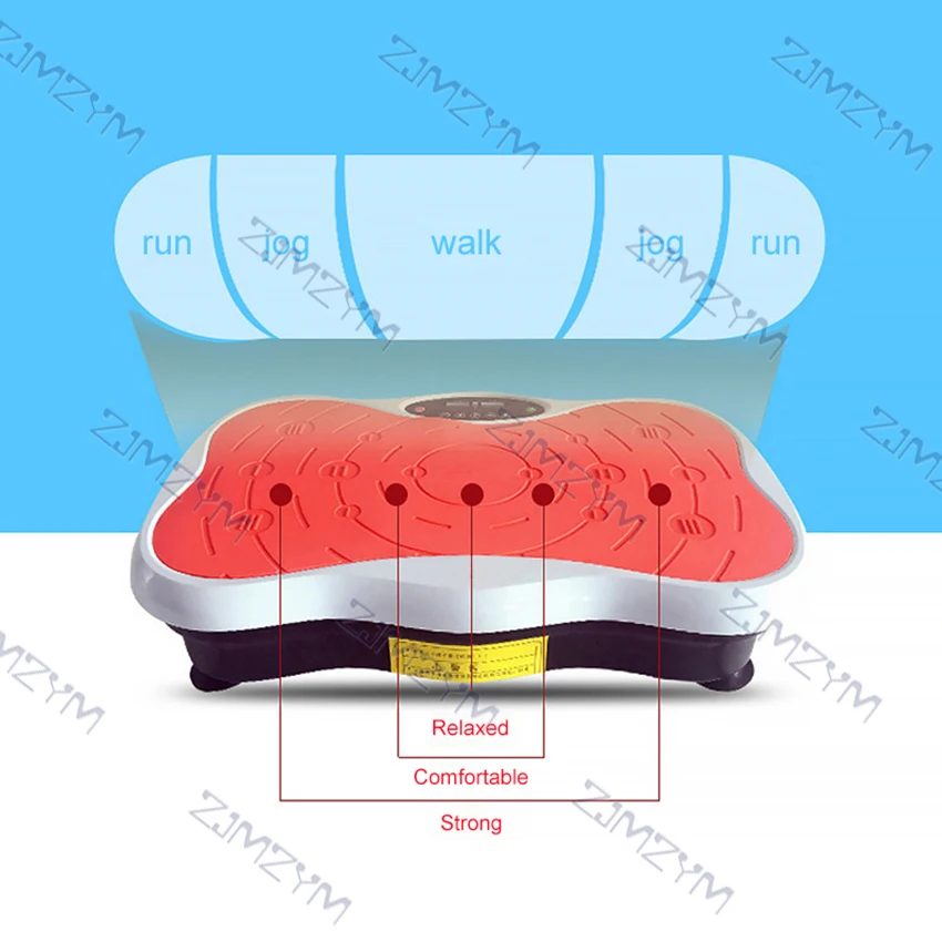 120KG Slim Vibration Machine Plate Platform Exercise Fitness Trainer Fat Burning Shaking Body Shaper with Remote Control 220V