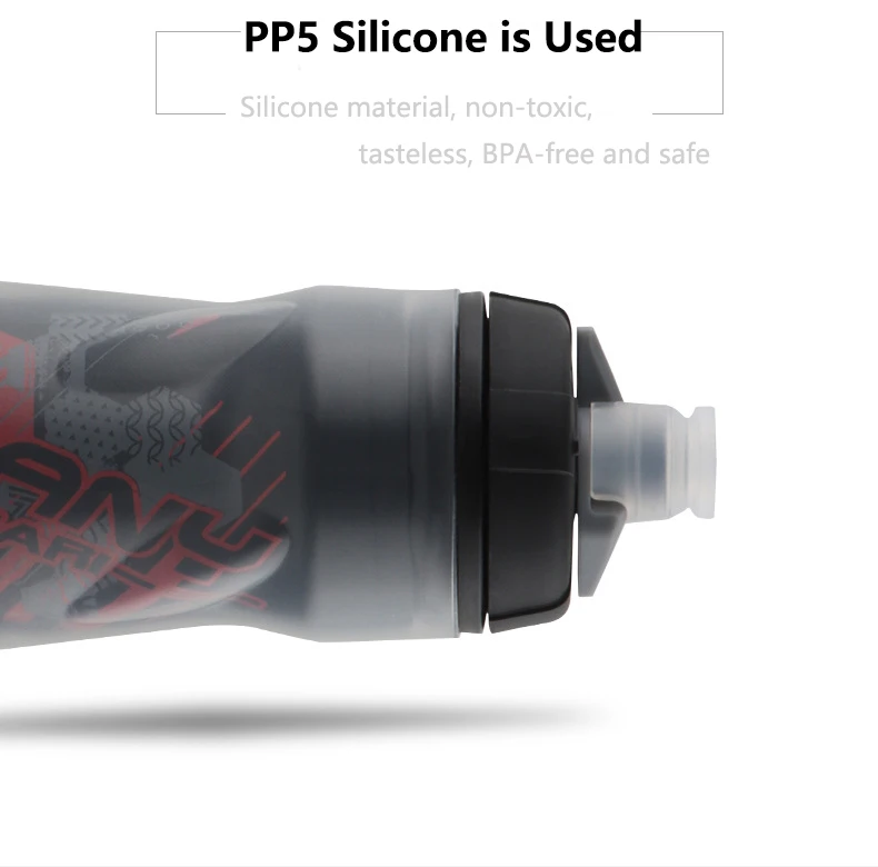 600ML Doppelwandige Fahrrad-Trinkflasche PP5 Wärme- & Kälteisolierte Sportflasche Outdoor-Radfahrflasche Fahrrad-Zubehör – Detail 3