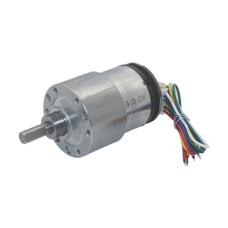 

37mm Diameter Low Speed Silent 12V 24V Geared Motor Eccentric Shaft Gearmotor With CPR=44 Speed Measurement Encoder Gear Motor