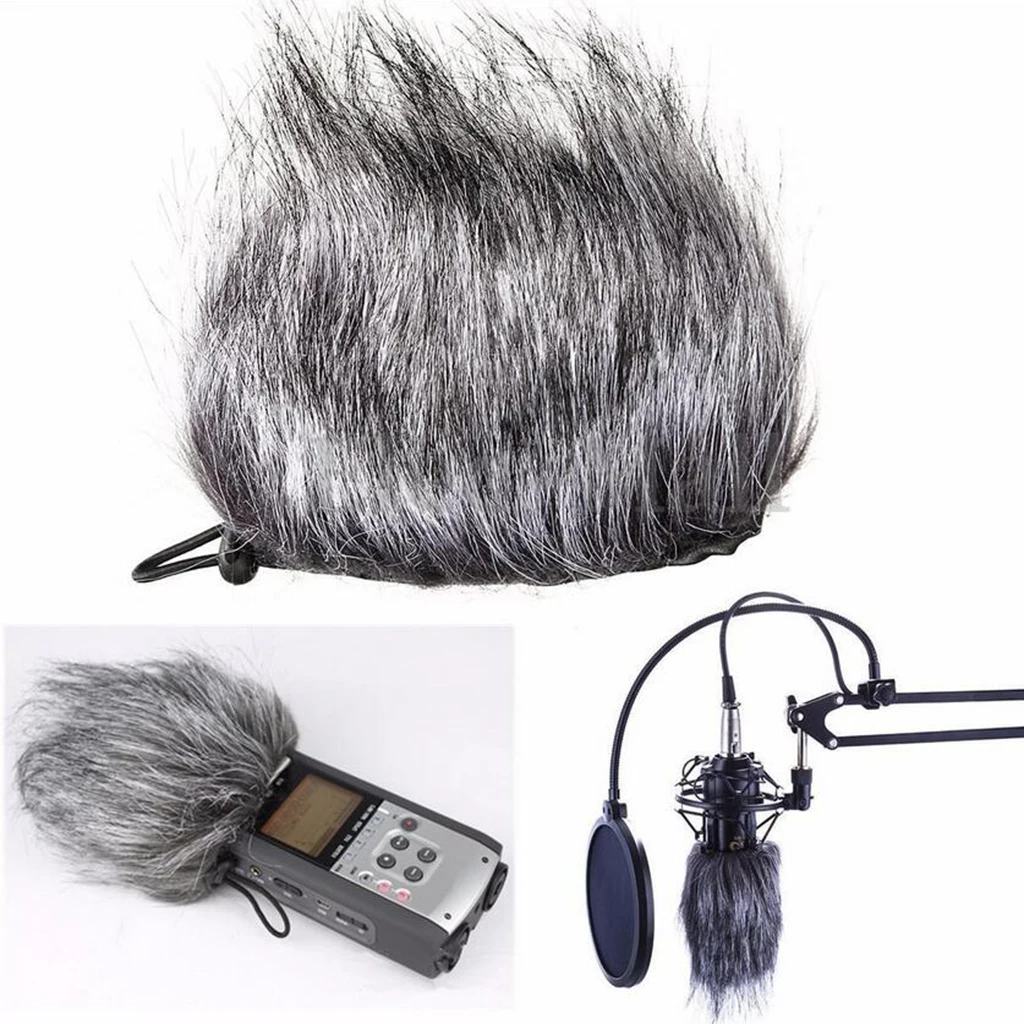 Microphone Mic Muff Fur Wind Cover for Zoom H1 H2N H4N Q3 Q3HD D50 Recorder