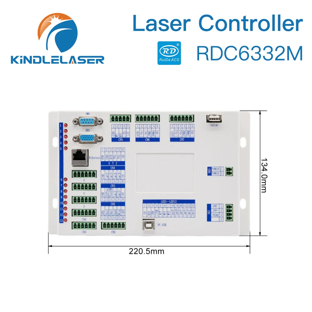 KINDLELASER Ruida RDC 6332M Co2 Laser DSP Controller per incisione Laser e macchina da taglio RDC DSP 6332M