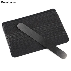 50Pcs Removable Buffer Pads 100/180/240 Mini Replaceable Nail Art File For Manicure 180/240 Stainless Steel Handle Pedicure File