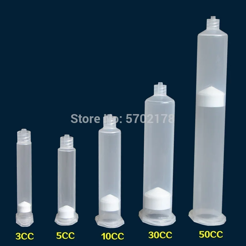 20 pces seringa industrial anti-corrosão dispensando seringa transparente pequena capacidade eua tipo seringa