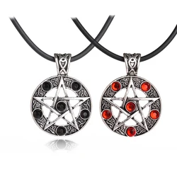 Gothic Supernatural Necklace Pentagram Pentacle Five Pointed Star Wicca Pagan Dean Winchester Pendant Vintage Jewelry Wholesale