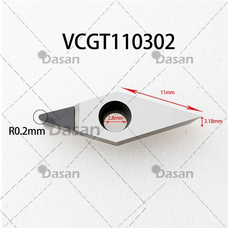 10 шт. PCD Токарные Вставки VCGT110304 08 PCD PCBN алмазные вставки карбидные фрезерные Вставки CNC вставка