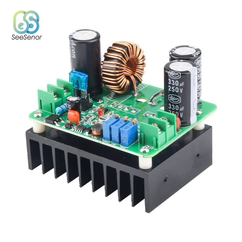 BT900W DC-DC Boost Converter Adjustable Step Up Power Supply Module 8-60V to 12-120V 15A Voltage Transformer Module Regulator