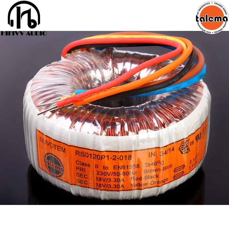 120VA 120W Toroidal circular Transformer of audio power amplifier 1969 kits intput 230V out 12V 15V 18V 25V