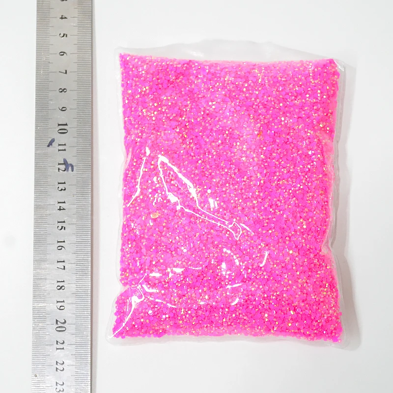 wholesale 2mm Jelly Pink Flatback Round Rhinestone Glittler Resin Stones Stickers Nail Art Decoration Decor Nail Glue On Crystal