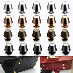 10Sets Brass Feet Screw Bag Bottom Studs DIY Leather Buttons Screw Wear Protection Rivets for Bag for Bag Decor Accessories