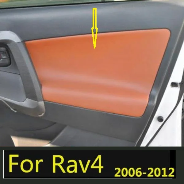 

For Toyota RAV4 (2006-2012) 4pcs Microfiber Front / Rear Door Panel Armrest Leather Case Protective Trim with Mount Fittings