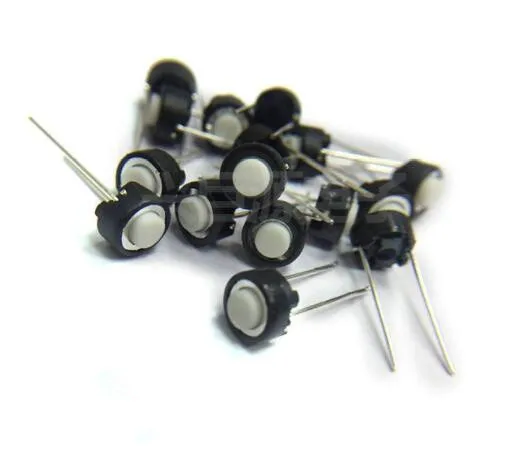 

200pcs/lot mixer internal keys SKRGABD010 6 * 6 * 4.3mm 2 feet Tact switch 6*6*4.3 white round