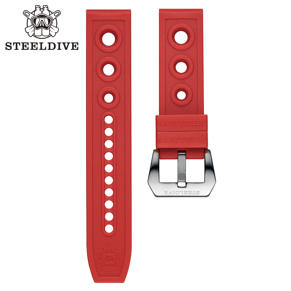 Kautschukarmband, 20 mm, Ersatz-Uhrenarmbänder, automatische Uhrenarmbänder, Taucheruhrenarmband, 20/22 mm