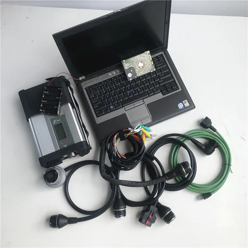 MB Star C5 SD Connect sd c5 with Laptop D630 (4g) Diagnosis Software hdd V2024.12 X/DTS for Mb Star C5 Cars fullset