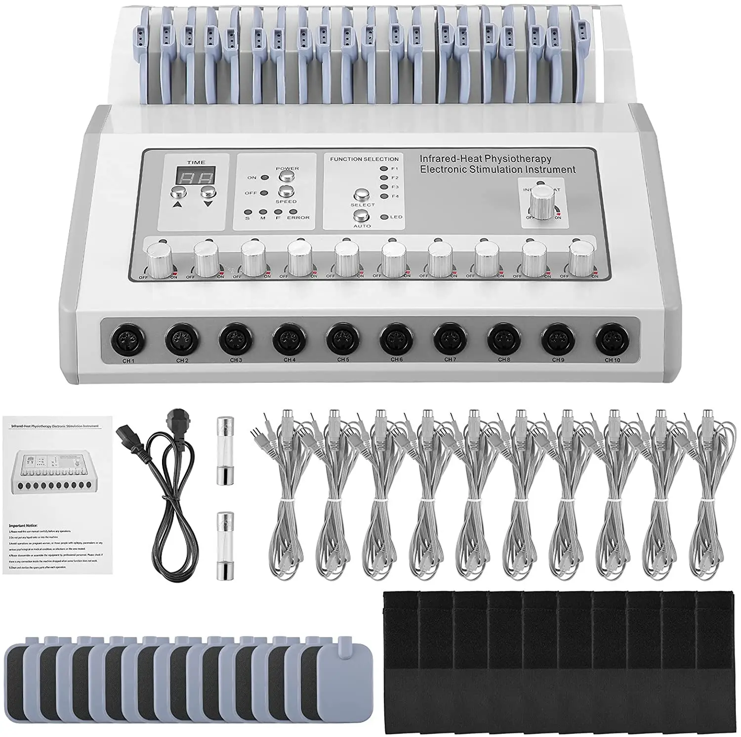 Elec-tric Mu-slce Sti-mulator Equip-Ment (2nd Generation Newly Upgraded)Added Hot Compress Function,Body Fitness Equip-Ment