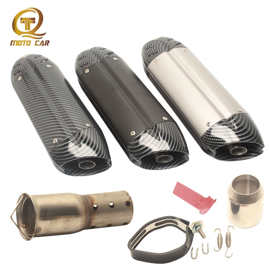 

Universal Motorcycle Exhaust Pit Dirt Bike Scooter Escape Muffler for R1 R3 Z250 Z750 Zx10R Z800 Z1000 CB400 CBR300 ER6N GSR750