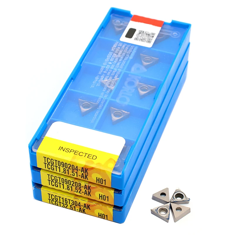 TCGT090204 TCGT090208 TCGT16T302 TCGT16T304 TCGT16T308 Ak H01 Tcgt Inserts Interne Draaigereedschap Cnc Draaibank Gereedschap Aluminium Cutter