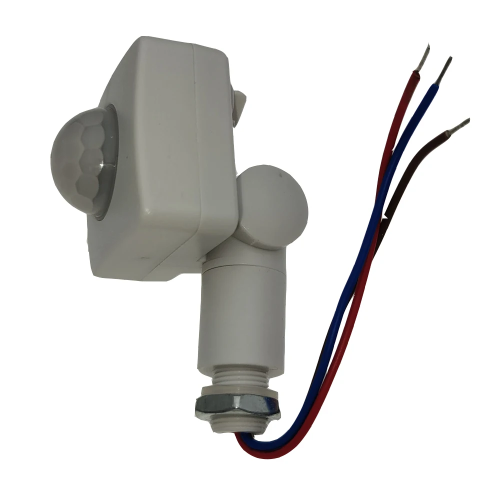 Détecteur de mouvement infrarouge PIR automatique, 12MM/10MM, AC 85-265V, interrupteur de sécurité pour mur, lumière LED, extérieur et intérieur 160