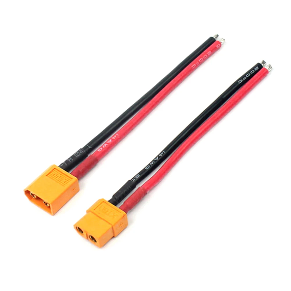 Câble connecteur mâle et femelle pour batterie, 14 AWG count60, 1 paire