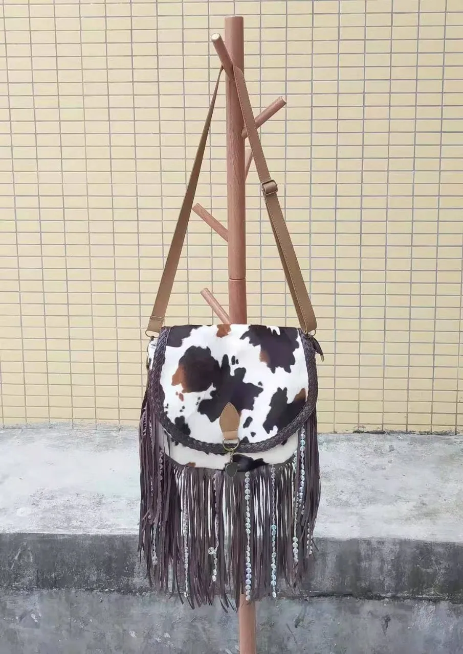 Imagem -02 - Faux Suede Fringe Bolsa do Mensageiro para as Mulheres Tassel Shoulder Handbags Retro Crossbody Tote Bolsa Novo