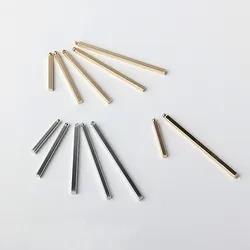 Handmade Korean Diy Accessories Ear Stud Earrings Materials Can Hang Sticks, Pendants, Tassels Square Copper Rods