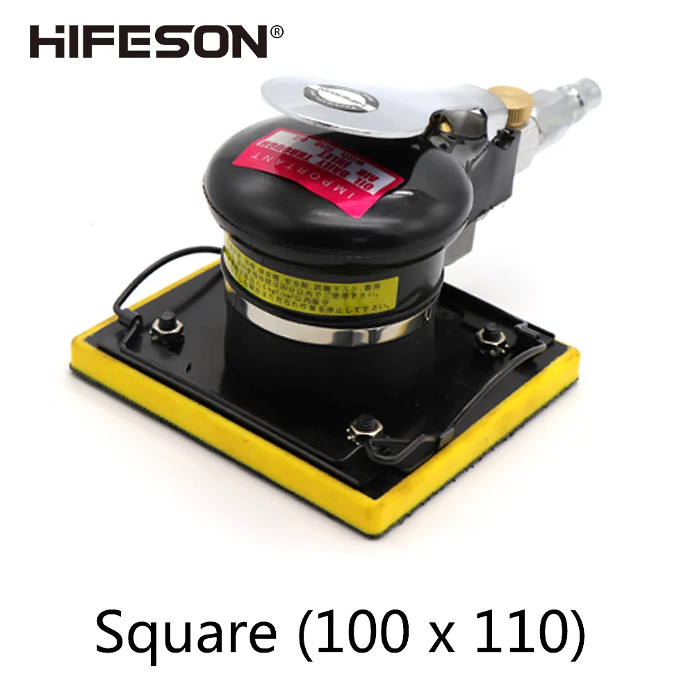 

HIFESON Pneumatic Air Sander Polisher Tool 100*110 Square Car Interior Seat Polishing Machine Wood Grinder Polisher