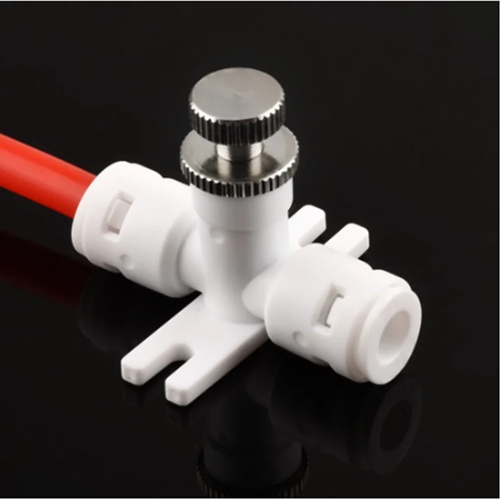 

Reverse Osmosis 1/4" Hose RO Water Flow Adjust Valve Regulator Waterflow Control Valve Connector Fitting Water Speed Controller