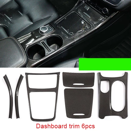 

Central Control Trim For Mercedes Benz Carbon Fiber 6pcs Cla200 Gla220 Gla260