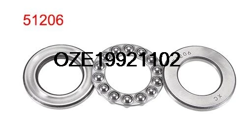 Carbon Steel Ball Thrust Bearing 51206 30mm x 52mm x 16mm