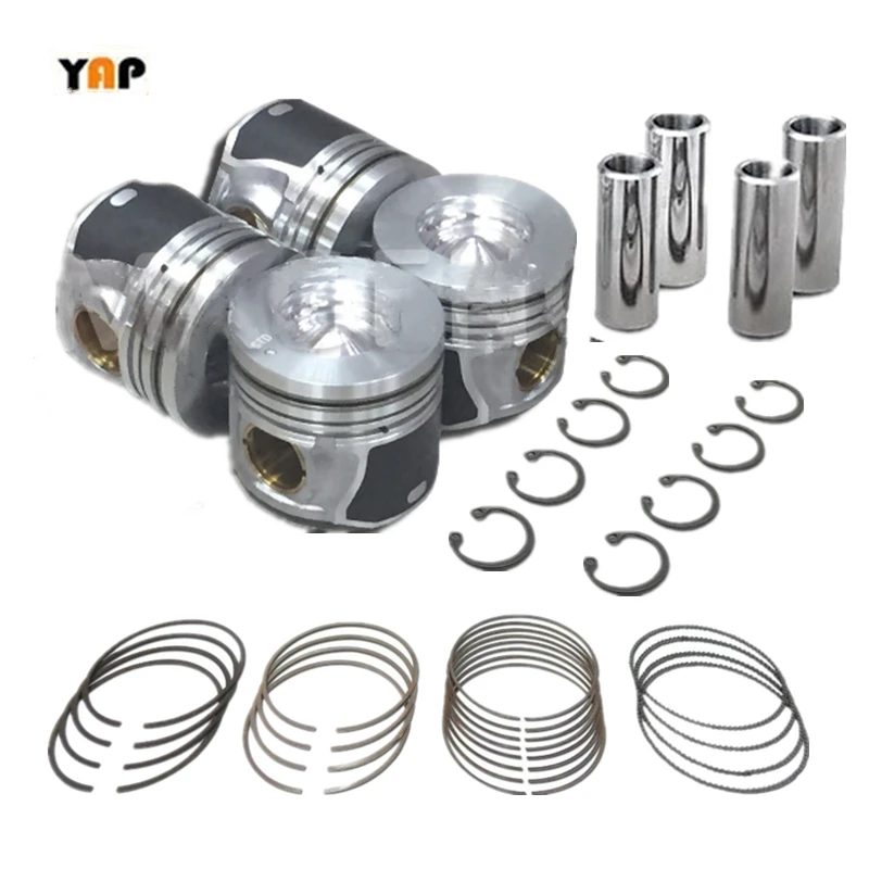 New STD Engine Piston&Piston Ring Set FOR HYUNDAI D4EA Diesel SANTAFE TUCSON TRAJET 2.0L L4 16V 83MM 23410-27920 23040-27920