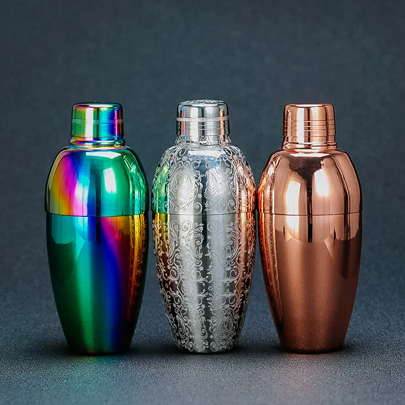 500ml Shaker do koktajli 3 sztuki Vintage Bar Shaker akcesoria barowe